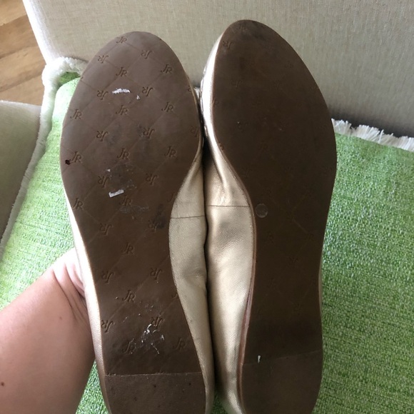 Jack Rogers Gold Metallic Flats Size 9M - Picture 4 of 6